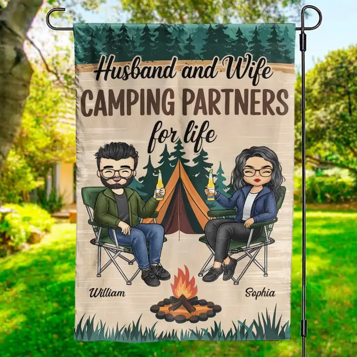 Made-to-Order Happiness Is Camping With You ~ Gift For Husband Wife, Camping Lovers