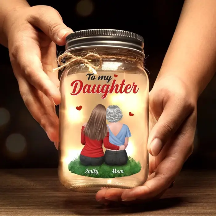 Tailored Mason Jar Light | You’ll Always Be My Little Girl - Image 2