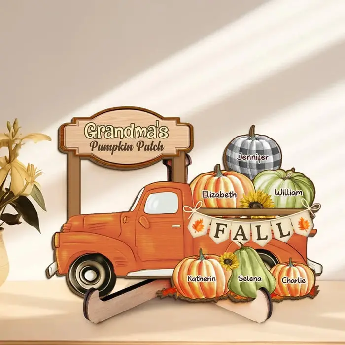 Personalized Grandma's Truck, Full Of Pumpkins And Love - Gift For Mom, Grandma