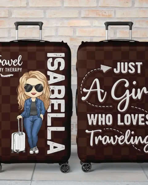 Custom-Made Luggage Cover - Gifts For Mom, Dad, Brother, Sister, Kids - The Sky Is Calling