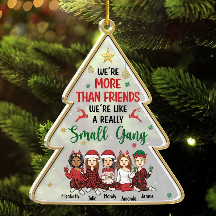 Personalized Our Friendship Lasts ForeverAcrylic Tree Shaped - Christmas Gift For Best Friends, BFF, Sisters - Image 2