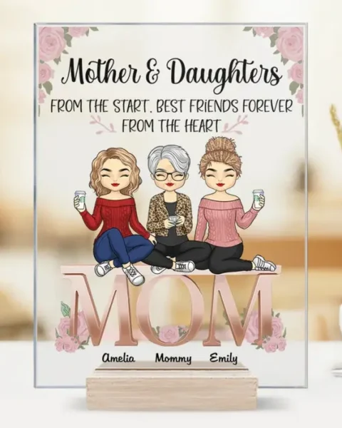 Custom-Made The Love Between A Mother And Daughter Never Fades - Gift For Mom, Daughter