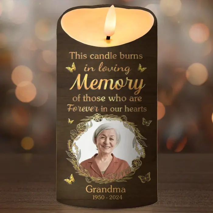 Personalized Photo Deeply Loved, Eternally Missed ~ Sympathy Gift, Christmas Gift For Family Members - Image 2