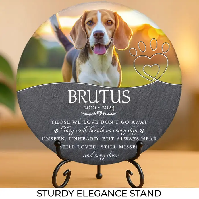 Bespoke Photo Those We Love Don't Go Away ~ Sympathy Gift For Pet Owners, Pet Lovers - Image 2
