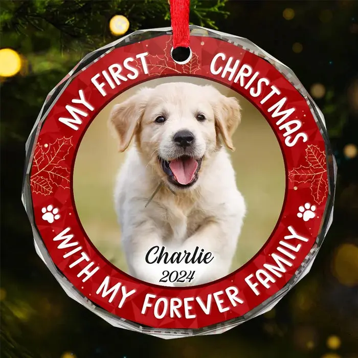 Personalized Photo My Adorable Fur Baby - New Arrival, Christmas Gift For Pet Owners, Pet Lovers, First Christmas AMZ