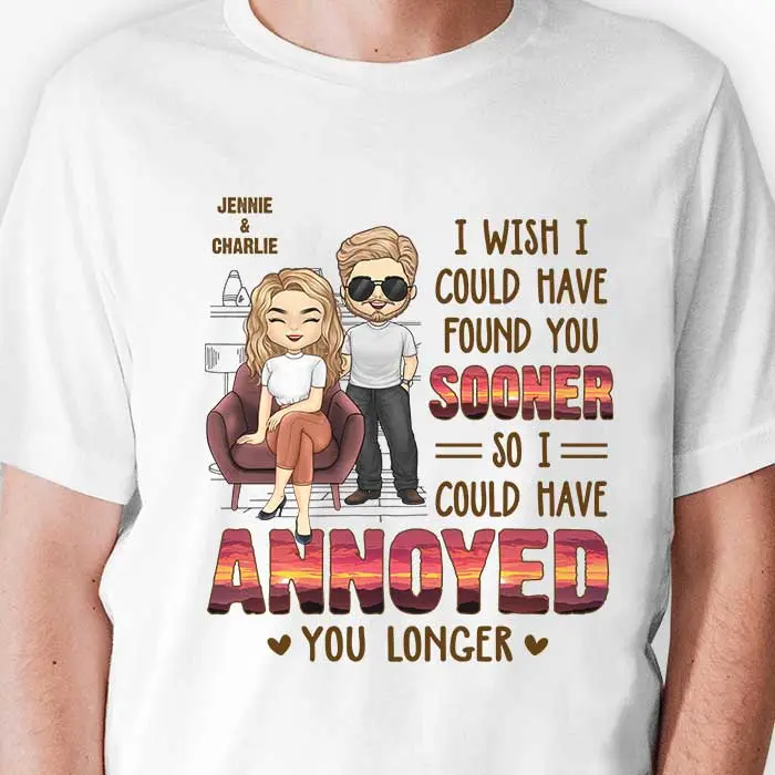 Custom-Made Wish I Could Have Found You Sooner ~ Gift For Couple, Husband Wife, Anniversary, Engagement, Wedding, Marriage Gift