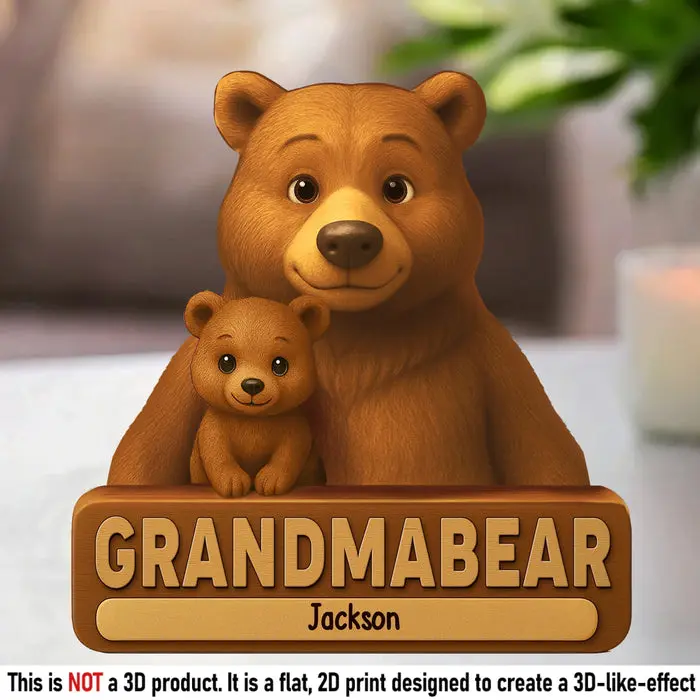 Personalized Rooted In Love, Protected Like A Bear ~ Mother's Day, Gift For Mom, Grandma - Image 2