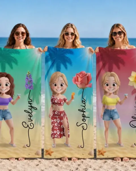 Tailored Beach Towel ~ Slay, Swim, Repeat