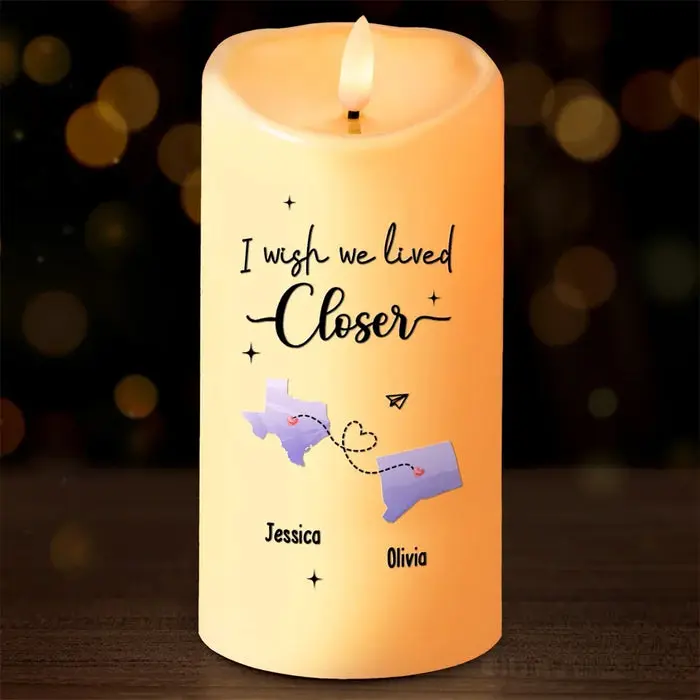 Bespoke Distance Means Nothing To True Friends - Christmas Gift For Best Friends, BFF, Sisters