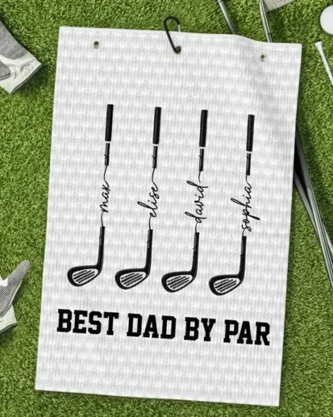 Personalized Golf Towel | Swing Easy, Live Happy
