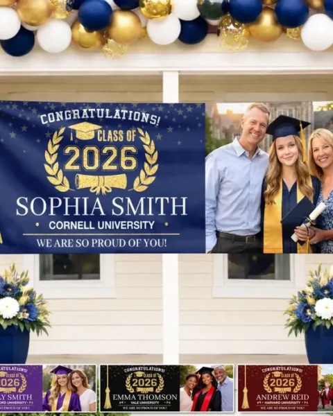 Bespoke Photo Polyester Outdoor Banner ~ Next Stop, Greatness