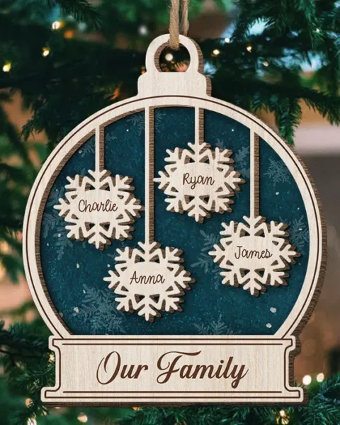 Tailored Snowflakes Falling In Love ~ Gift For Family Members, Christmas Gift